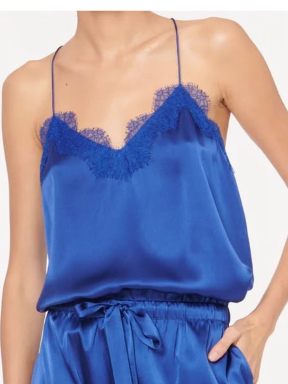Cami NYC 100% Silk Camisole in Royal Blue